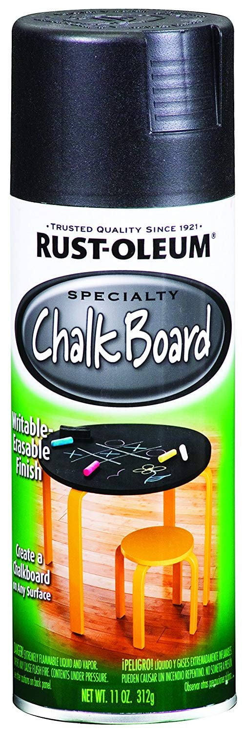 Rust-Oleum Chalkboard Spray Paint – Black, Transforms Surfaces Into Writable Chalkboards