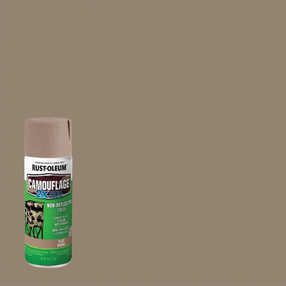 Rust-Oleum 1917830-3PK Camouflage Spray Paint, 12 oz, Khaki, 3 Pack