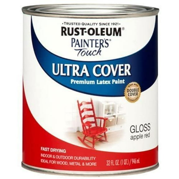 Rust-Oleum 1966502 Painters Touch Latex, 1-Quart, Apple Red by Rust-Oleum