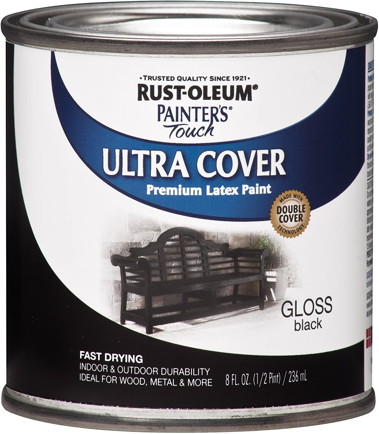 Rust-Oleum 1979730-6PK Painter's Touch Latex Paint, Half Pint, Gloss ...