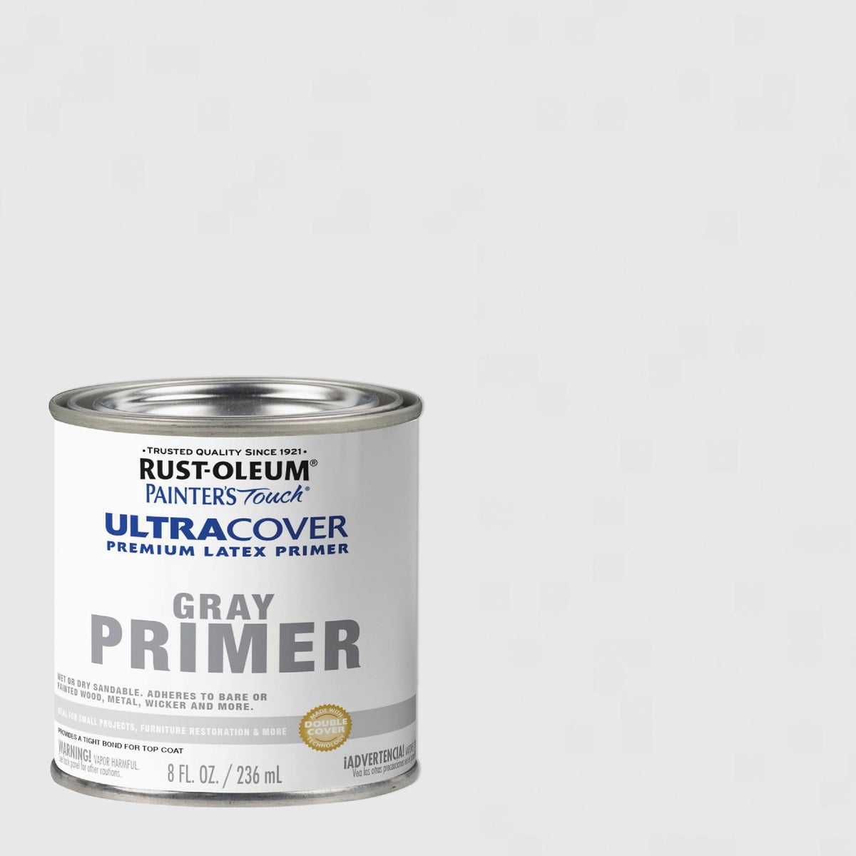 Rust-Oleum 1980730-6PK Painter's Touch Latex Primer, Half Pint, Flat Gray Primer, (Pack of 6), 8 Fl Oz (Pack of 6)