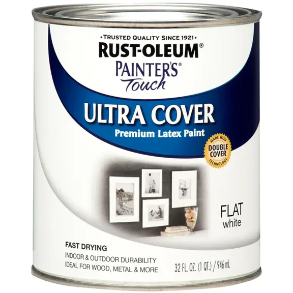 Rust-Oleum 1990502 Flat White ~ Quart