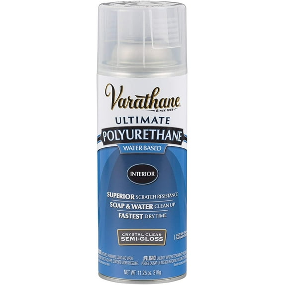 Rust-Oleum 200181 Polyurethane Water-Based Spray, Semi-Gloss Finish, 11 Ounce