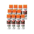 thumbnail image 1 of Rust-Oleum 203027-12PK Industrial Choice Inverted Solvent-Based Marking Spray Paint, 17 Oz, Fluorescent Orange, 12 Pack, 1 of 5
