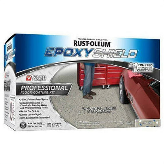 Rust-Oleum Epoxy Shield Professional Floor Coating Kit - Semi-Gloss, Gray - 1 Pack