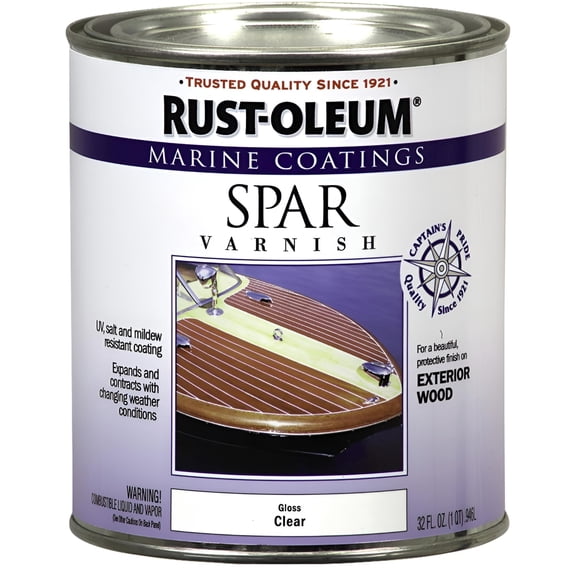 Rust-Oleum 207008 Marine Spar Varnish 1-Quart