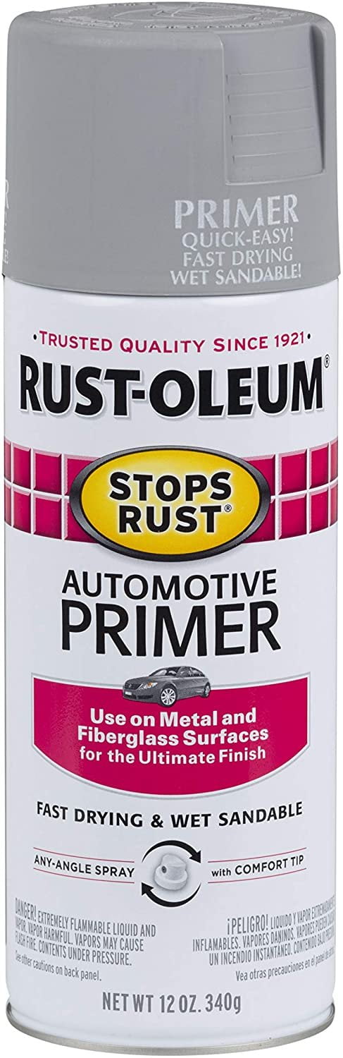 Rust-Oleum 2081830-2PK Stops Rust Automotive Primer, 2 Pack, Light Gray, 2 Pack