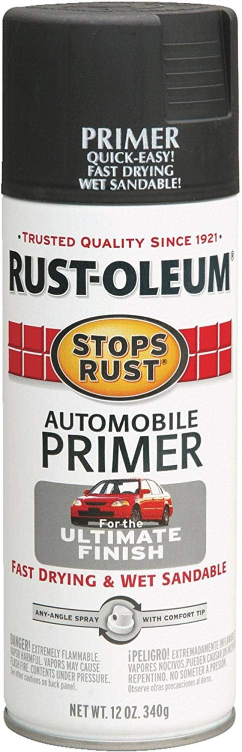 Rust-Oleum 2089-830 Stops Rust Protective Primer Spray Paint 12 Oz, Dark  Gray Pack of 6 
