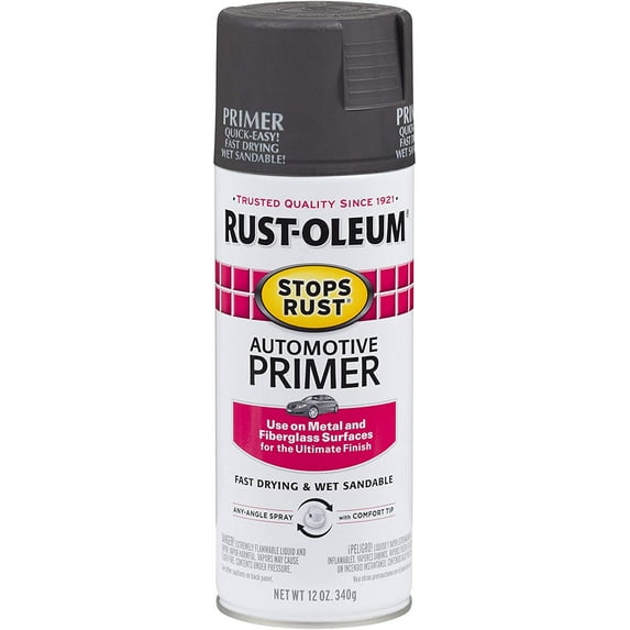 Rust-Oleum 2089830-2PK Stops Rust Automotive Primer, 2 Pack, Dark Gray, 2 Pack