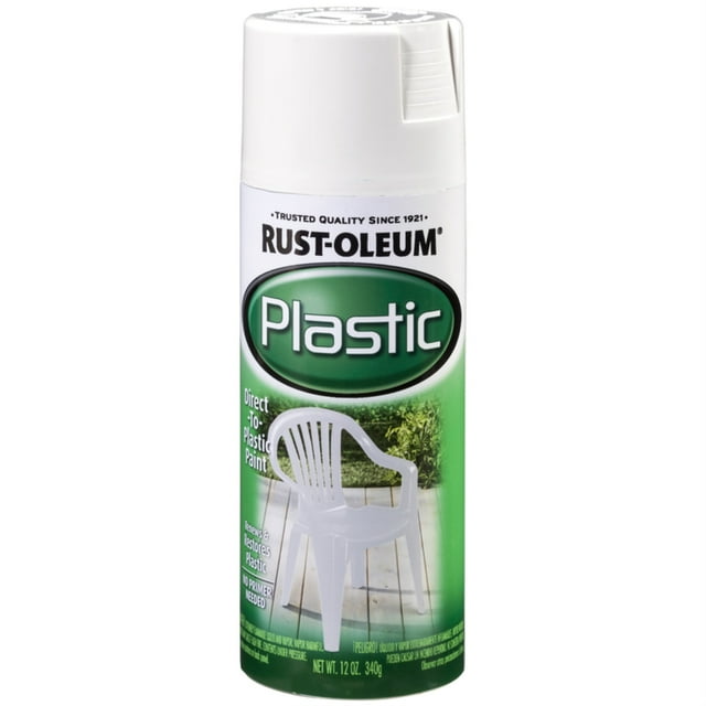 RustOleum 211339 Specialty Spray Paint for Plastic, 12 oz, White