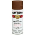 thumbnail image 1 of Rust-Oleum 214085 Stops Rust Spray Paint, 12-Ounce, Flat Brown, 1 of 2