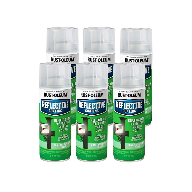❁181881❁ Rust-Oleum 214944 Specialty Reflective Finish Spray, 10 oz, 6 Pack