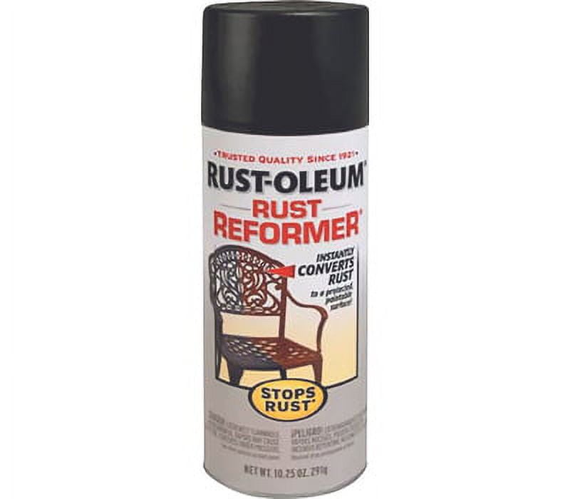 RustOleum 215215 Stops Rust Rust Reformer Black 10 Ounce Spray