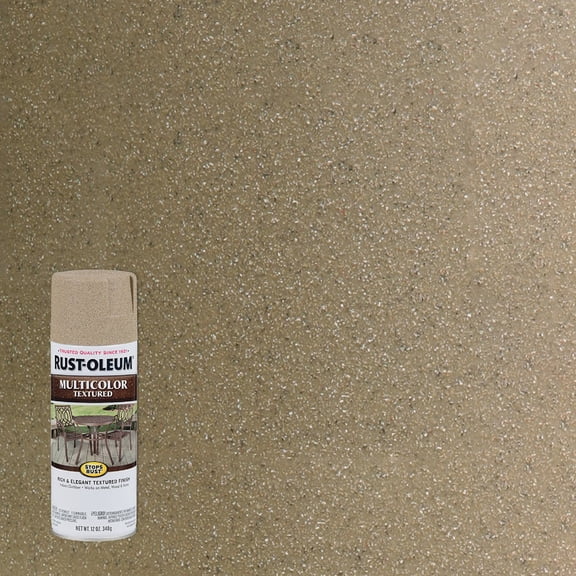 Rust-Oleum 223524-6PK Stops Rust Multi-Color Textured Spray Paint, 12 oz, Desert Bisque, 6 Pack
