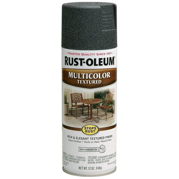 Rust-Oleum 223525 Multi-Color Textured Spray Paint, 12 oz, Aged Iron