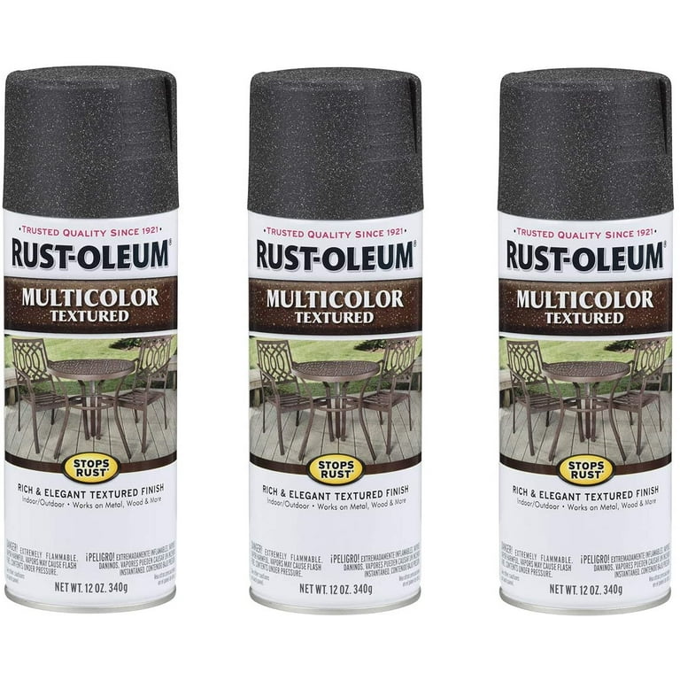 Rust-Oleum Stops Rust Textured Bronze Spray Paint 12 oz. (Pack of 6)