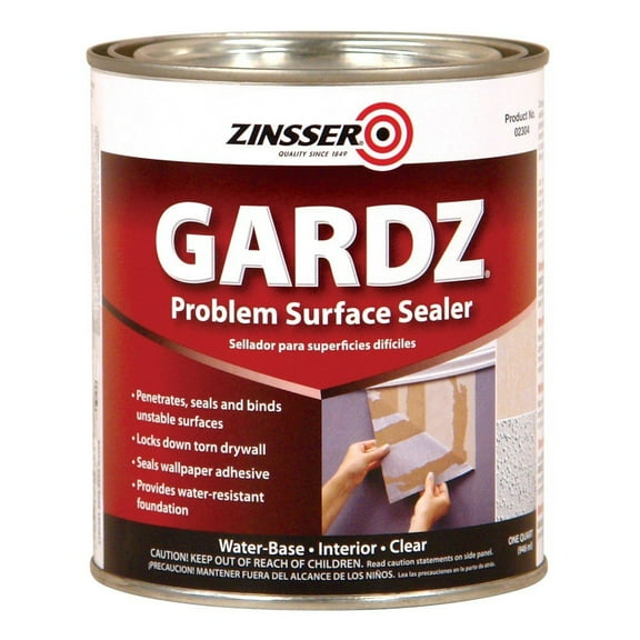 Rust-Oleum 2304 White Zinsser Gardz Problem Surface Sealer, 1 Quart Can Pack of 6