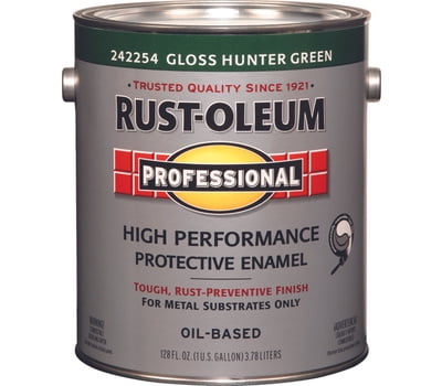 Rust-Oleum 242254 Professional High Performance VOC 100 Hunter Green Gloss Alkyd Enamel Gallon (Case of 2)