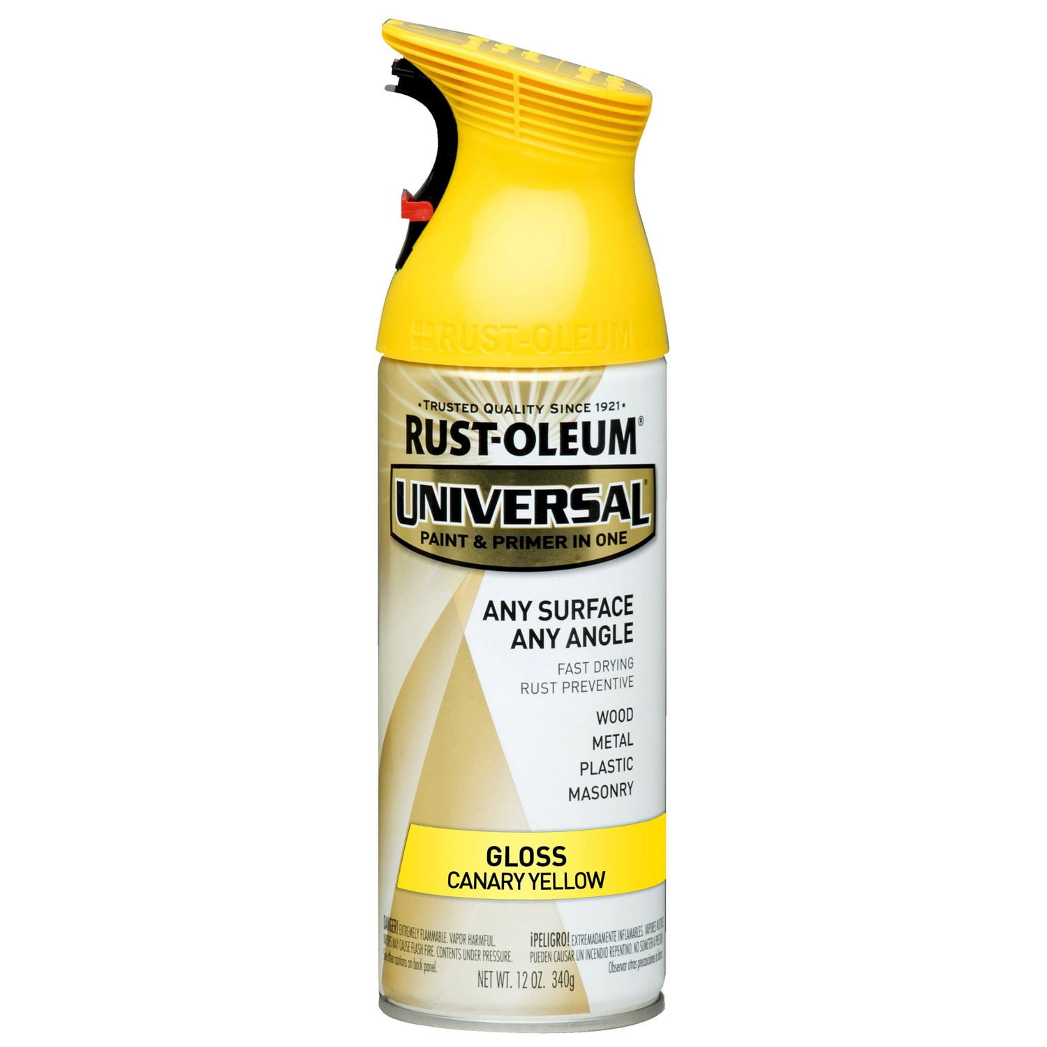 RustOleum 245213 Universal All Surface Spray Paint, 12 oz, Gloss Canary Yellow