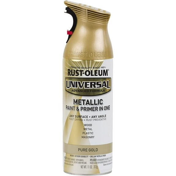 Rust-Oleum Universal All Surface Spray Paint - Metallic Finish - 2 Pack, Pure Gold