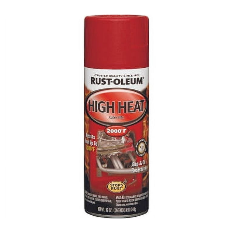 Rust-Oleum Automotive 12 oz. High Heat Flat Red Protective Enamel