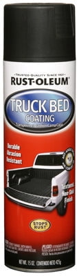 Rust-Oleum 248914 Truck Bed Coating Spray, 6 Pack, Black, 90 Ounce