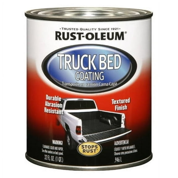 Rust-Oleum 248915 Automotive Truck Bed Coating, 1 Qt, Black