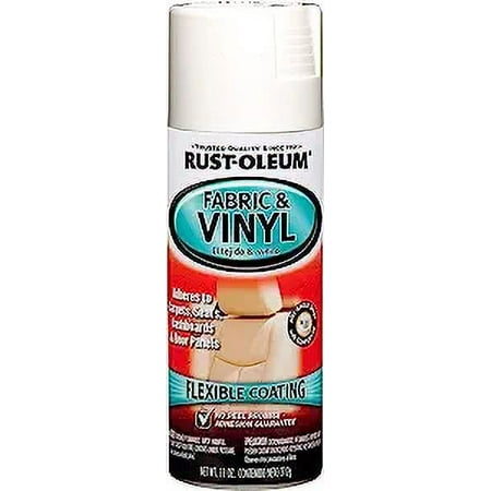 Rust-Oleum 248922 Fabric & Vinyl Spray Paint, 11 Ounce, Gloss White