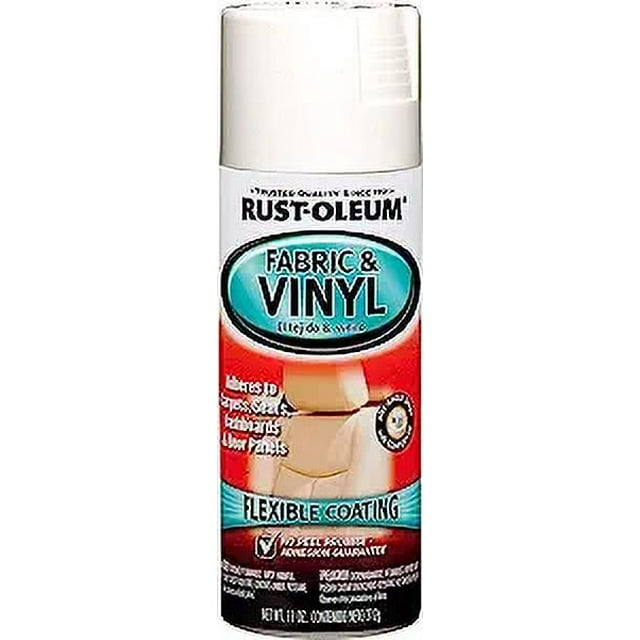 RustOleum 248922 Fabric & Vinyl Spray Paint, 11 Ounce, Gloss White