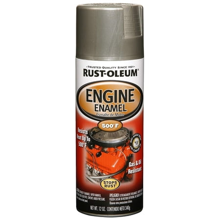 Rust-Oleum 248949 Automotive Rust Preventive Engine Enamel Spray Paint, 12 Oz Aerosol Can, Aluminum, 11 oz,