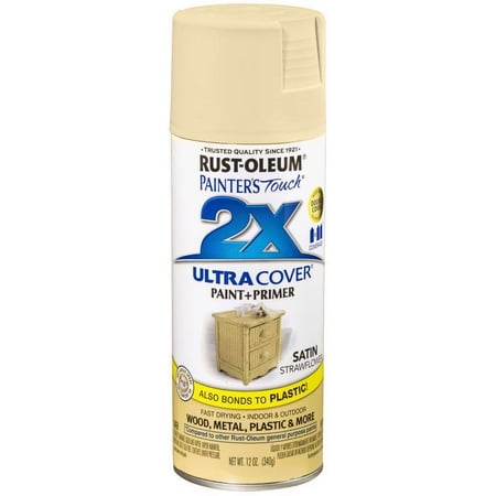 Rust-Oleum 249065 Painter's Touch 2X Spray Paint, Satin Straw Flower, 12-oz. - Quantity 1