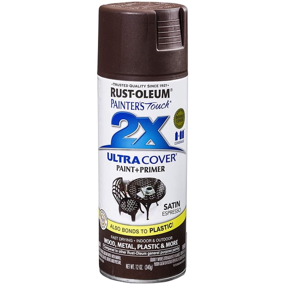 Rust-Oleum 249081-6 PK Painter's Touch 2X Ultra Cover, 6 Pack, Satin Espresso