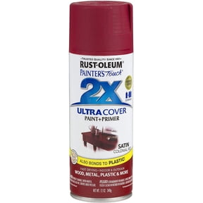 Rust-Oleum 249082 Painter's Touch 2X Satin Colonial Red 12 oz Spray Paint