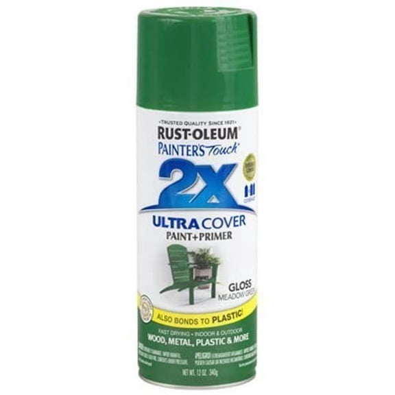 Rust-Oleum 249100 Painter's Touch Multi Purpose Spray Paint, 12-Ounce, Meadow Green - 6 Pack
