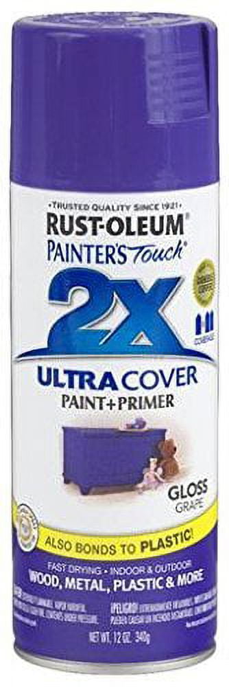 12 Oz Rust-Oleum Brands 249114 Deep Blue Ultra Cover 2X Enamel Spray Paint,  Gloss, Spray Paint, Enamel Spray Paint, Paint & Primer