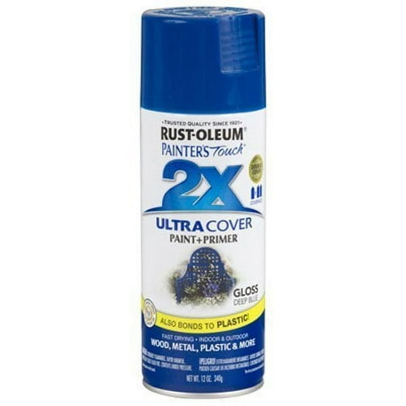 Rust-Oleum 249114 Painter's Touch Multi Purpose Spray Paint, 12-Ounce, Deep Blue - 6 Pack
