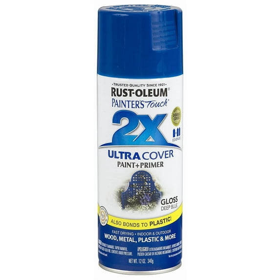 Rust-Oleum 249114 Painter's Touch Multi Purpose Spray Paint, 12-Ounce, Deep Blue