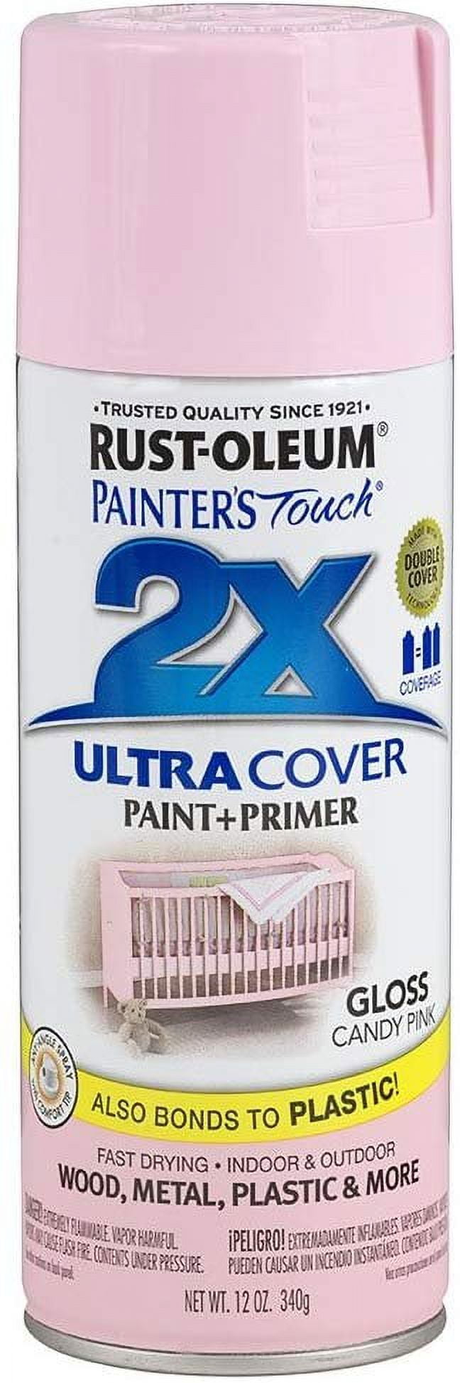 12 oz Rust-Oleum Brands 249119 Candy Pink Ultra Cover 2X Enamel