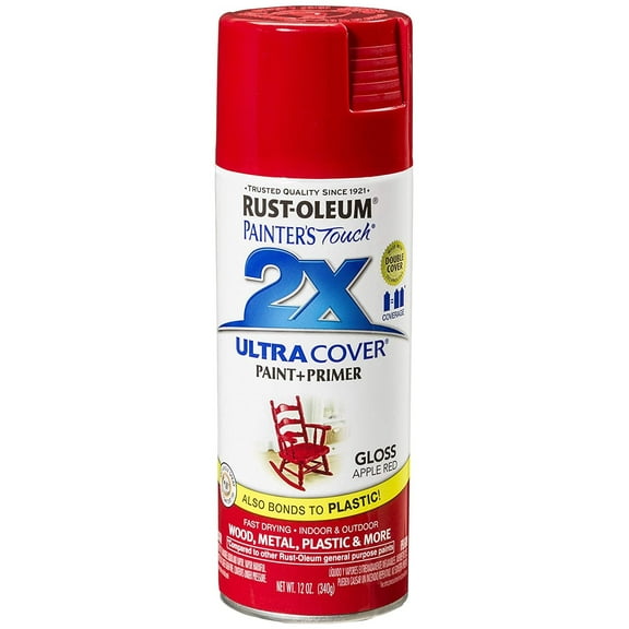 Rust-Oleum 249124-6 PK Painter's Touch 2X Ultra Cover, 6 Pack, Gloss Apple Red