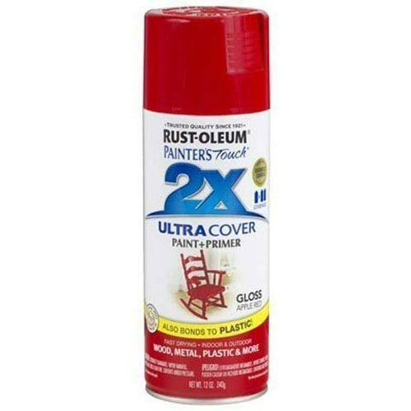 Rust-Oleum 249124 Painter's Touch Multi Purpose Spray Paint, 12-Ounce, Apple Red - 6 Pack