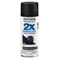 thumbnail image 1 of Rust-Oleum 249127-6PK Painter's Touch 2X Ultra Cover Spray Paint, 12 oz, Flat Black, 6 Pack, 1 of 1