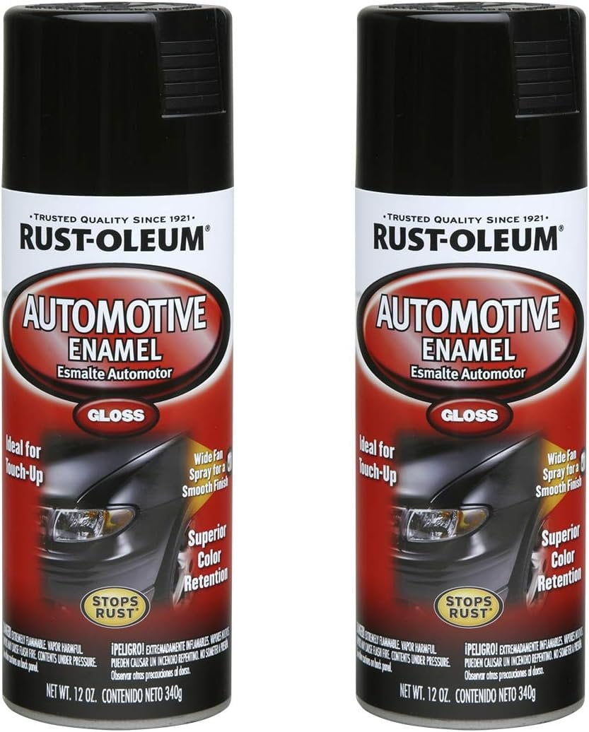 k♡ Rust-Oleum 252462-2PK Automotive Enamel Spray Paint, 12 oz