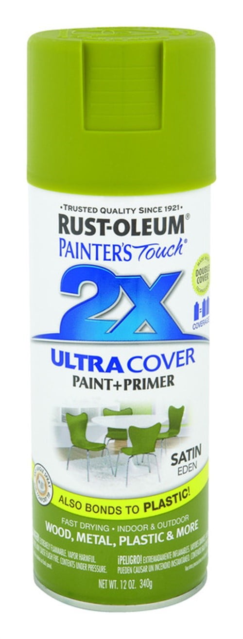 Rust-Oleum 257418 Painters Touch 2X Spray, 12-Ounce, Satin Eden