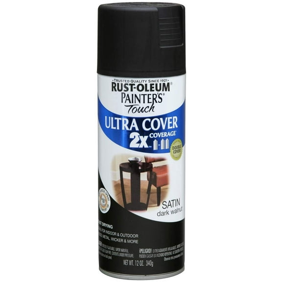 Rust-Oleum 257462 Painter's Touch 2X Ultra Cover, 12 Oz, Dark Walnut