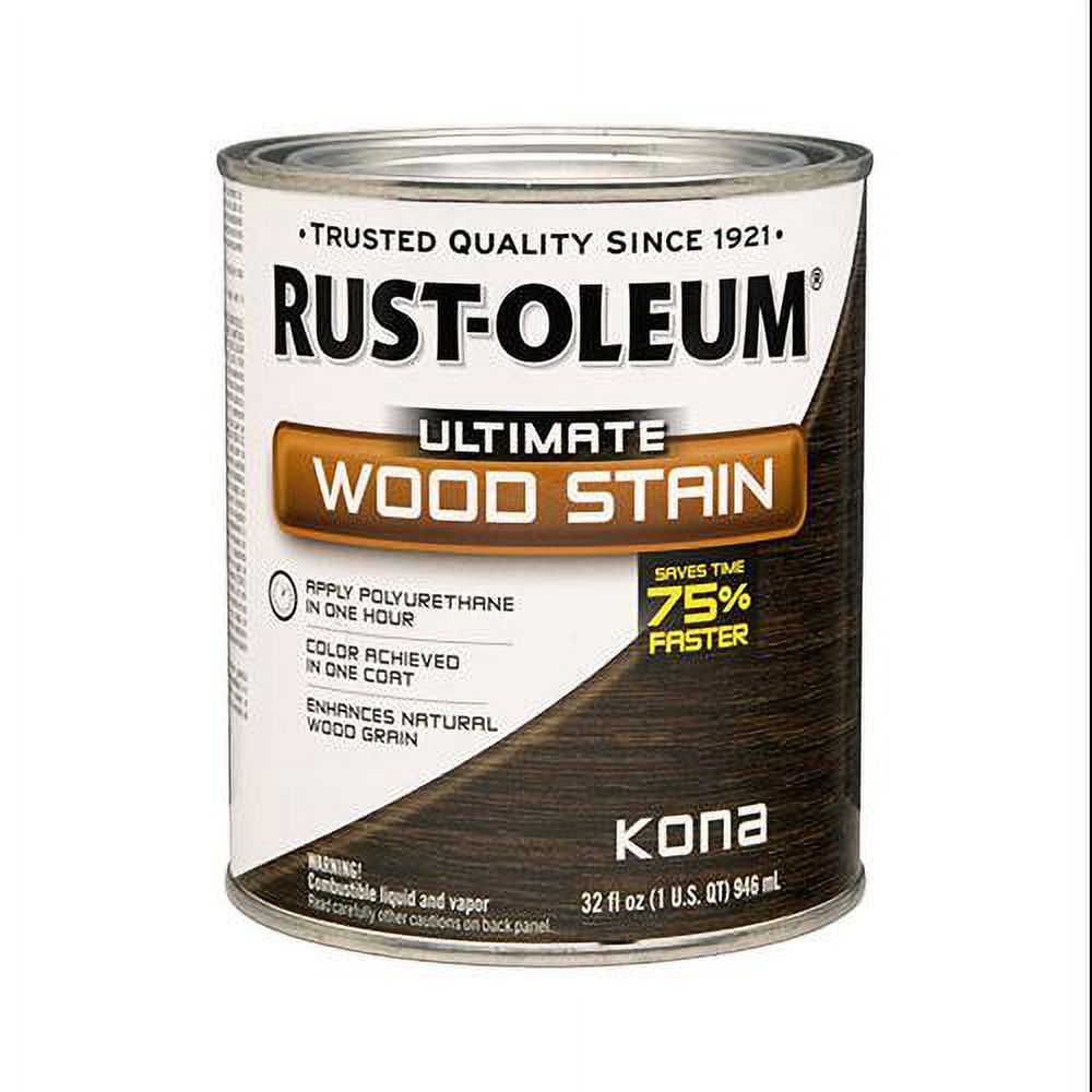 RustOleum 260154 Ultimate Wood Stain, Quart, Kona