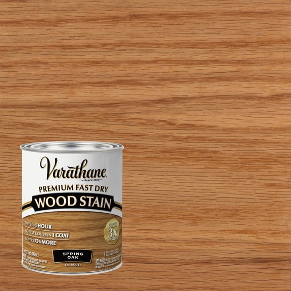 Rust-Oleum 262004 Spring Oak Varathane Premium Fast Dry Wood Stain, 1 quart, 2 pint Can (Pack of 2)