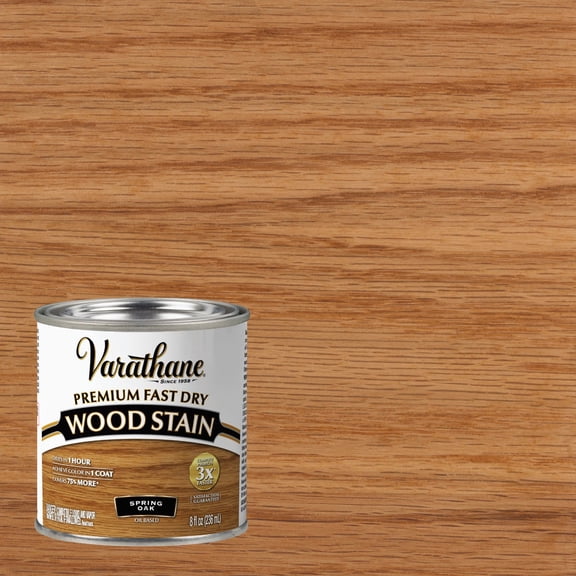 Rust-Oleum 262023 Spring Oak Varathane Premium Fast Dry Wood Stain, 2 Pint Can (Pack of 4)
