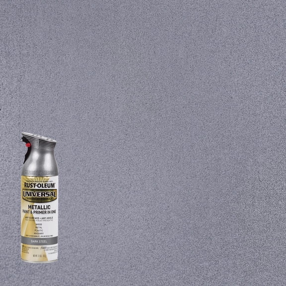 Rust-Oleum 262662-6PK Universal All Surface Metallic Spray Paint, 11 oz, Dark Steel, 6 Pack
