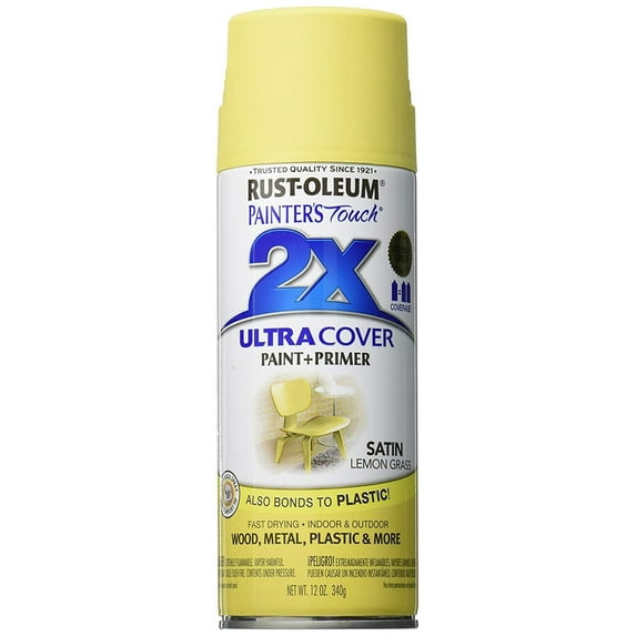 Rust-Oleum 263148 Painter's Touch 2X Ultra Cover, 12 Ounce, Lemon Grass