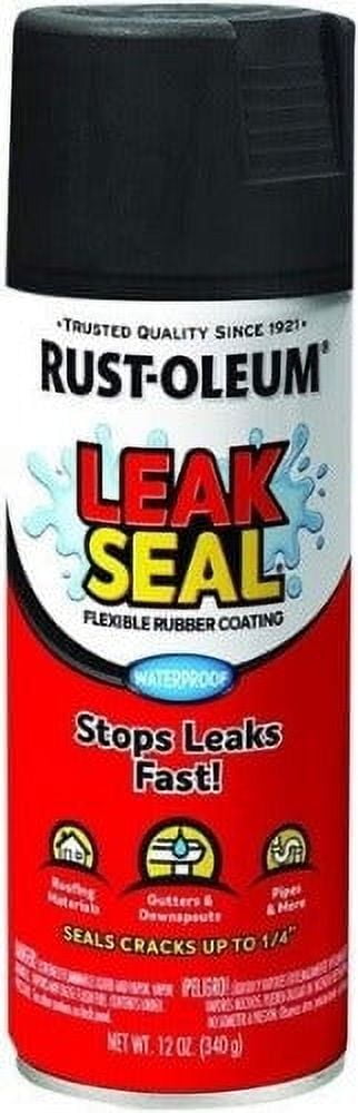 us Rust-Oleum 265494 12 oz Can of Black LeakSeal Flexible Rubber